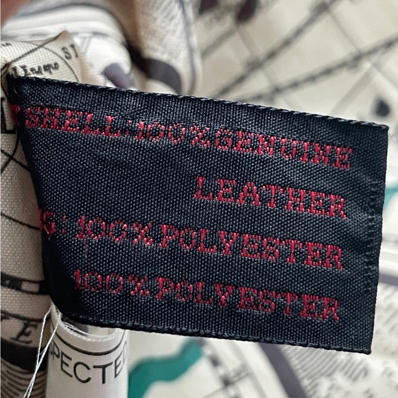 Vintage 90’s Brown Leather Bomber Jacket by General Clothing Company LTD - Picture 4 of 11